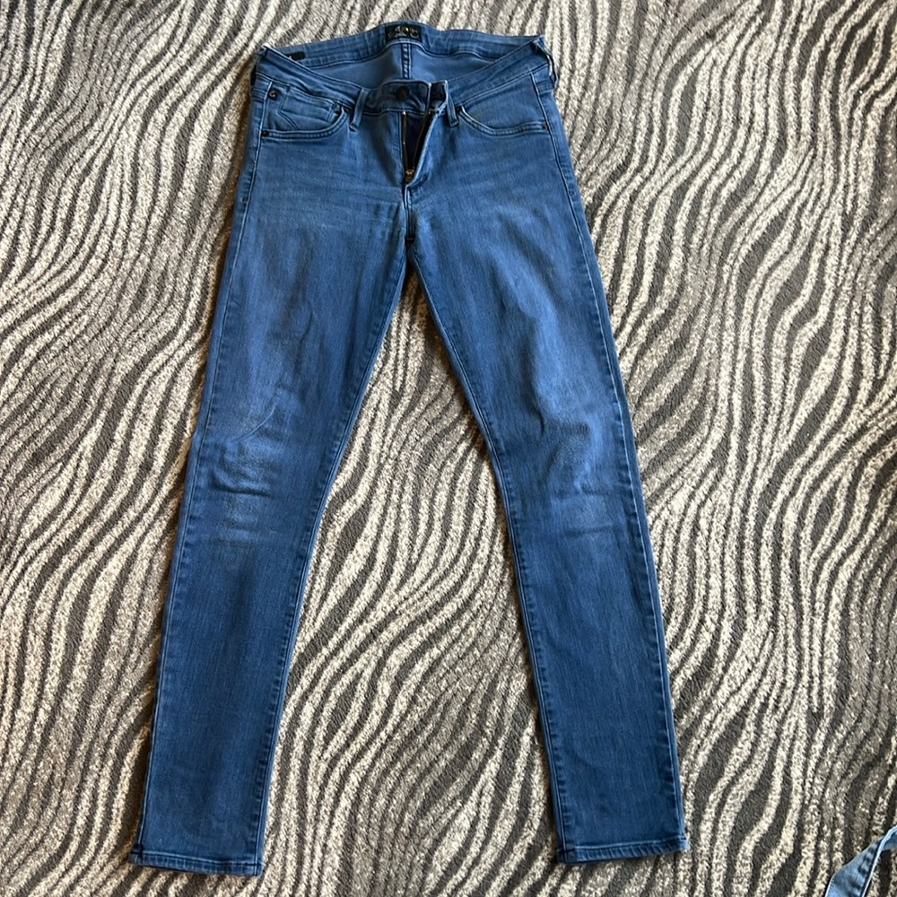 AGOLDE Chloe low rise stretch denim straight leg jeans size 28